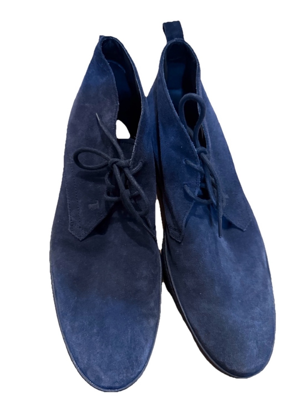 Tod's Navy Suede Chukka Boots